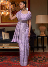 Load image into Gallery viewer, Ube Purple Kashmiri Woven Cotton Silk Saree