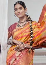 Load image into Gallery viewer, Multi Coloured Printed Designer Silk Saree with Weaving Border