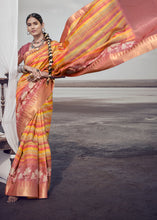 Load image into Gallery viewer, Multi Coloured Printed Designer Silk Saree with Weaving Border