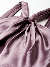 Load image into Gallery viewer, Draped neck flare midi dress