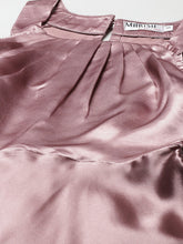 Load image into Gallery viewer, Pleated Neck flare midi Dress
