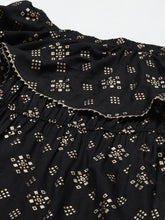 Load image into Gallery viewer, Off shoulder Flare yoke and U hem maxi dress