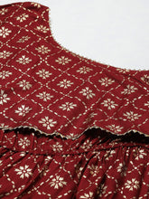 Carica l'immagine nel visualizzatore Galleria,One Shoulder yoke overlap printed dress