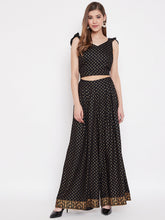 Load image into Gallery viewer, Crop top with back tie and palazzo pants