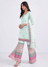 Load image into Gallery viewer, Arctic Blue Designer Georgette Embroidered Suit