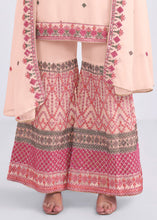 Load image into Gallery viewer, Peach Pink Designer Georgette Embroidered Suit