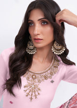 Load image into Gallery viewer, Baby Pink Designer Georgette Embroidered Suit