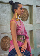 Load image into Gallery viewer, SpicyPink Purple Chikankari Weaving Silk Saree with Sequins work