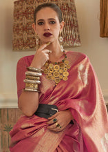 Load image into Gallery viewer, Shades Of Pink Woven Satin Tissue Silk Saree