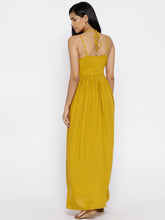 Load image into Gallery viewer, Long maxi dress with halter tie up