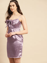 Load image into Gallery viewer, Front knot shift dress