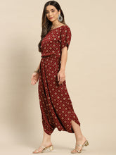 Carica l'immagine nel visualizzatore Galleria,Drop Shoulder dhoti jumpsuit
