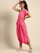 Laden Sie das Bild in den Galerie-Viewer, One Shoulder Dhoti Jumpsuit
