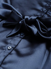 Load image into Gallery viewer, Front knot shirt dress