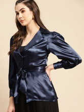 Load image into Gallery viewer, Notch collar blouse