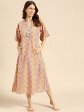 Load image into Gallery viewer, Kaftan Dress with side pockets