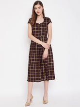 Load image into Gallery viewer, Midi Flare Dress with front loops