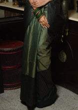 Load image into Gallery viewer, Mehendi Green Two Tone Zari Woven Banarasi Silk Saree