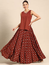 Load image into Gallery viewer, Flared Skirt with Short Kurti