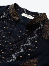Load image into Gallery viewer, Printed Midi dress with mock waistcoat