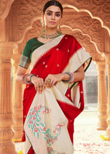 Load image into Gallery viewer, Lipstick Red Woven Kanjivaram Silk Saree