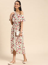 Load image into Gallery viewer, Cold shoulder Asymmetric overlap Dress