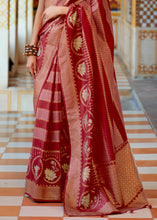 Load image into Gallery viewer, Shades Of Red Zari Woven Banarasi Silk Saree