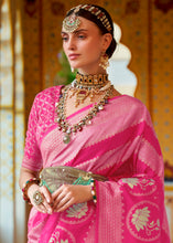 Load image into Gallery viewer, Creamy Pink Zari Woven Banarasi Silk Saree