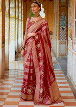 Load image into Gallery viewer, Shades Of Red Zari Woven Banarasi Silk Saree