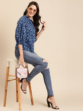 Load image into Gallery viewer, Balloon sleeve front placket top