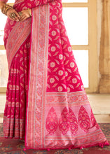 Load image into Gallery viewer, French Rose Pink Zari Woven Banarasi Silk Saree