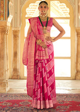 Load image into Gallery viewer, Shades Of Pink Zari Woven Banarasi Silk Saree