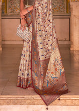 Load image into Gallery viewer, Shades Of Brown Patola Printed Designer Silk Saree