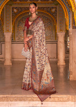 Load image into Gallery viewer, Shades Of Brown Patola Printed Designer Silk Saree
