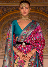 Load image into Gallery viewer, Pink &amp; Blue Patola Printed Designer Silk Saree