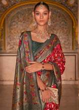 Load image into Gallery viewer, Candy Red Patola Printed Designer Silk Saree