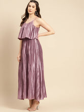Load image into Gallery viewer, Pre pleated flare yoke maxi dress