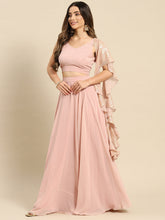 Load image into Gallery viewer, Flared skirt with crop top