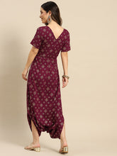 Carica l'immagine nel visualizzatore Galleria,Overlap neck dhoti jumpsuit