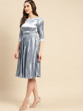 Load image into Gallery viewer, Deep Back pre pleated dress