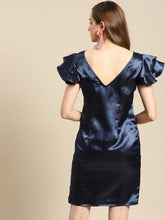 Load image into Gallery viewer, Frill Sleeve Shift dress