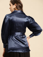 Load image into Gallery viewer, Notch collar blouse