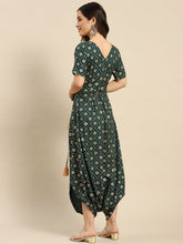 Load image into Gallery viewer, Overlap neck dhoti jumpsuit
