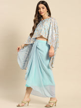 Load image into Gallery viewer, Cape top with draped skirt