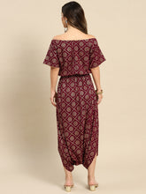 Load image into Gallery viewer, Drop Shoulder dhoti jumpsuit