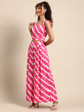Carica l'immagine nel visualizzatore Galleria,Crop top with back tie and plazzo pants