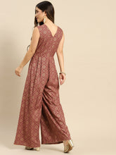 Load image into Gallery viewer, Overlap neck pleated jumpsuit