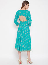 Load image into Gallery viewer, Deep back with front mock overlap Dress