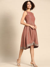 Load image into Gallery viewer, Deep back box pleated Dress