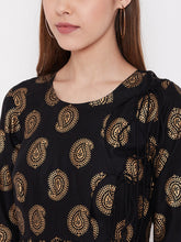 Load image into Gallery viewer, Top yoke Side tie midi dress